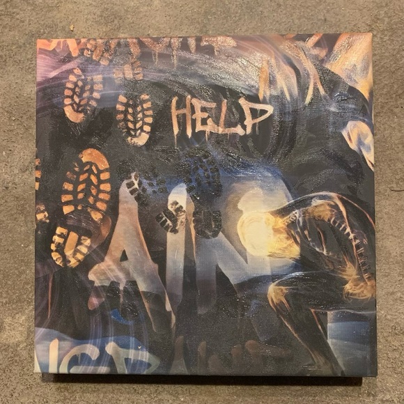 Pain Digital Painting Mixed Media Canvas Print - Picture 1 of 1